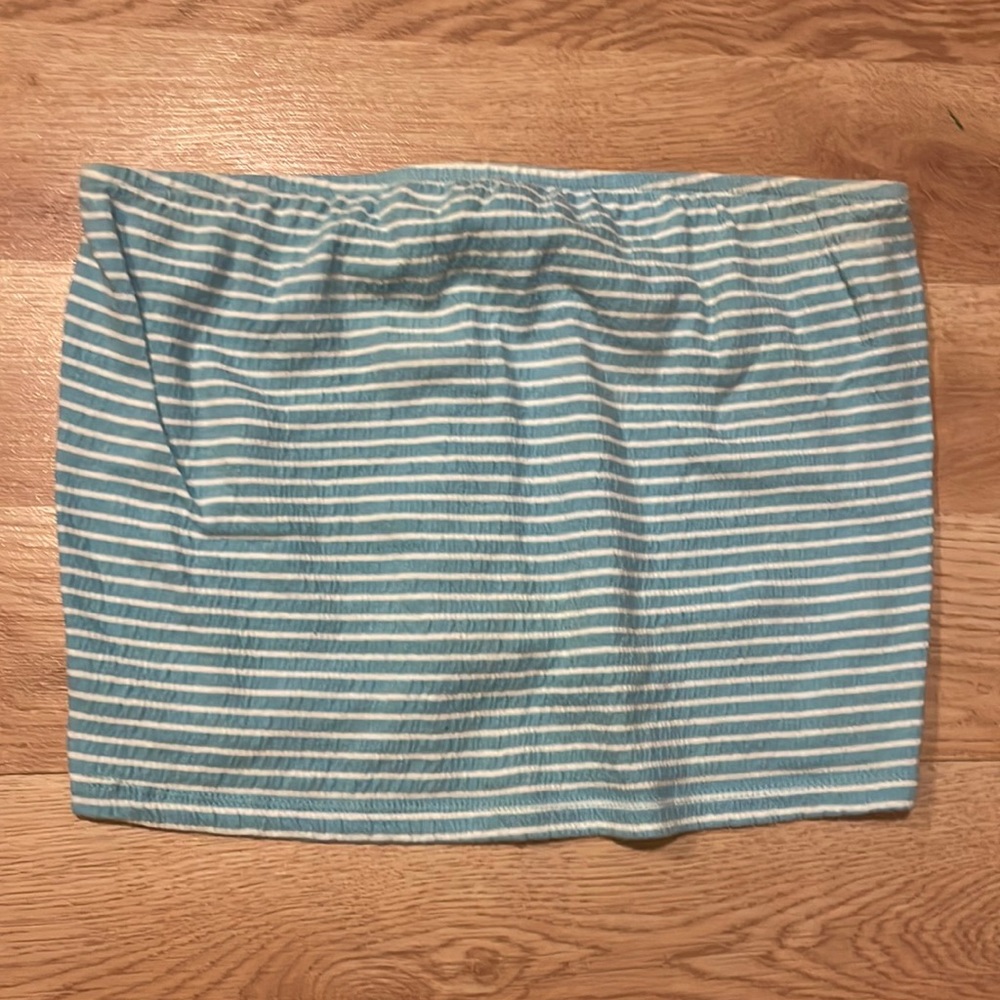 Blue tube top